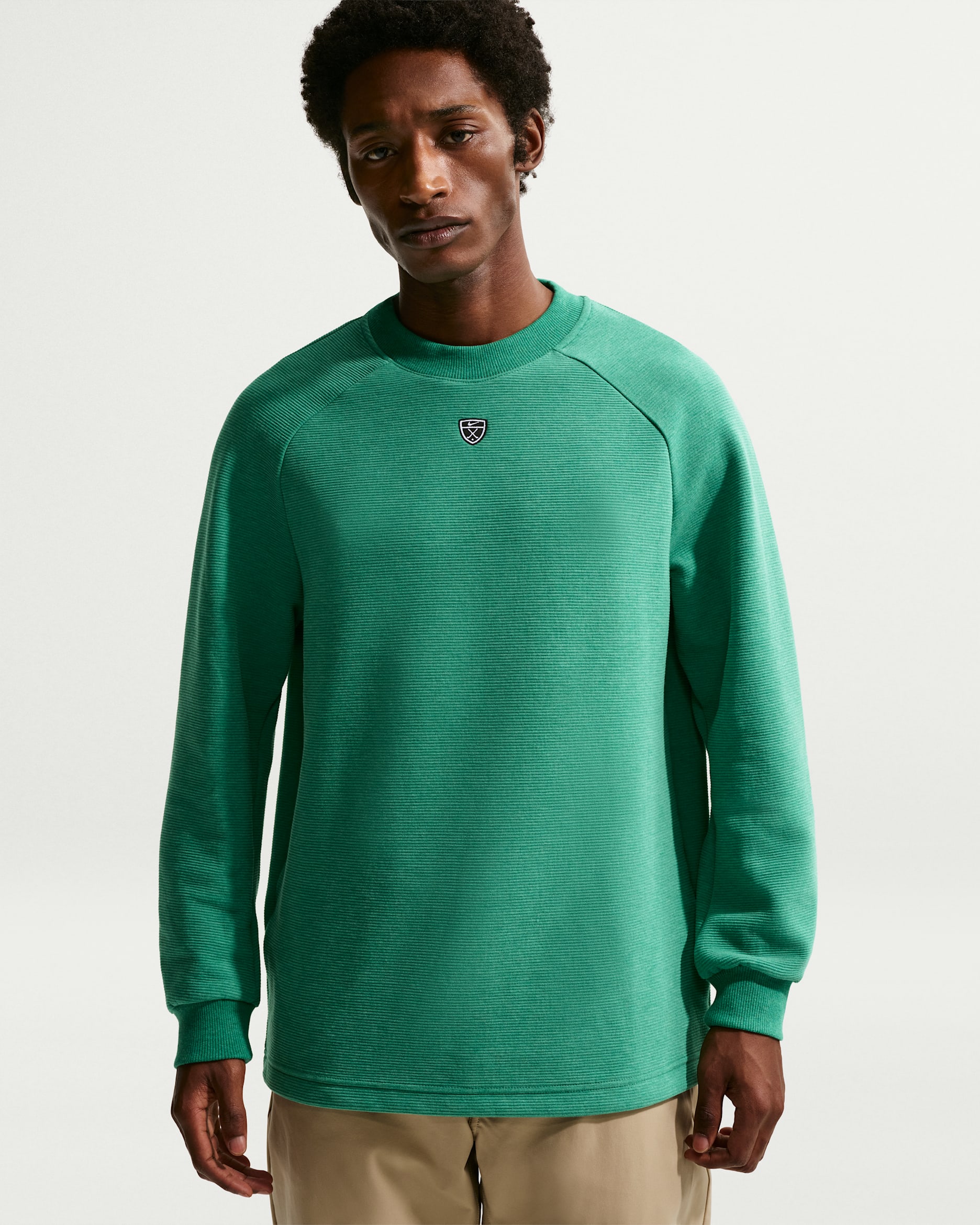 Nike Par Men's Therma-FIT Golf Crew-Neck Top. Nike FI